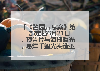 《酱园弄悬案》第一部定档6月21日，预告片与海报曝光，易烊千玺光头造型饰演“周瞎子”