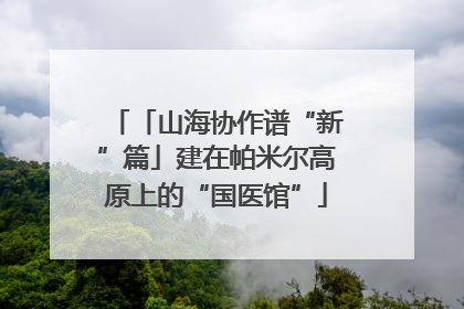 「山海协作谱“新”篇」建在帕米尔高原上的“国医馆”