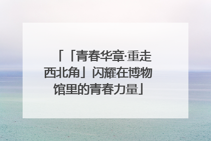 「青春华章·重走西北角」闪耀在博物馆里的青春力量