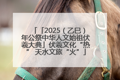 「2025（乙巳）年公祭中华人文始祖伏羲大典」伏羲文化“热” 天水文旅“火”