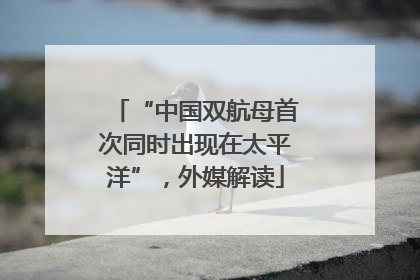 “中国双航母首次同时出现在太平洋”,外媒解读