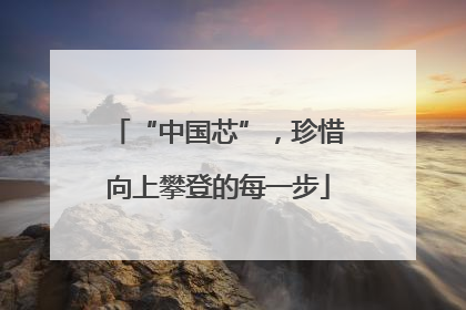 “中国芯”，珍惜向上攀登的每一步