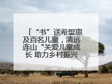 “书”送希望惠及百名儿童，清远连山“关爱儿童成长 助力乡村振兴”主题活动举办