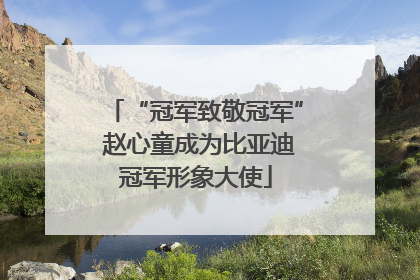 “冠军致敬冠军” 赵心童成为比亚迪冠军形象大使