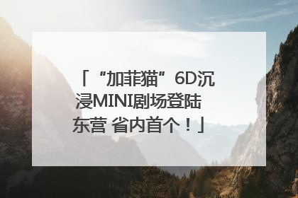 “加菲猫”6D沉浸MINI剧场登陆东营 省内首个！