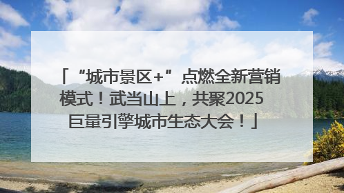 “城市景区+”点燃全新营销模式！武当山上，共聚2025巨量引擎城市生态大会！