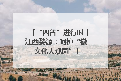 “四普”进行时｜江西婺源：呵护“徽文化大观园”