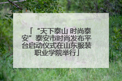 “天下泰山 时尚泰安”泰安市时尚发布平台启动仪式在山东服装职业学院举行