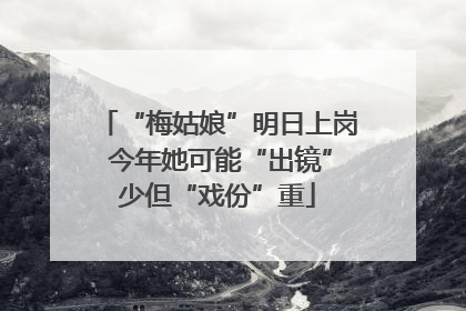 “梅姑娘”明日上岗 今年她可能“出镜”少但“戏份”重