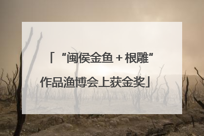 “闽侯金鱼＋根雕”作品渔博会上获金奖