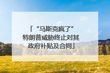 “马斯克疯了” 特朗普威胁终止对其政府补贴及合同