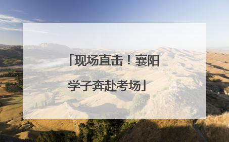 现场直击！襄阳学子奔赴考场