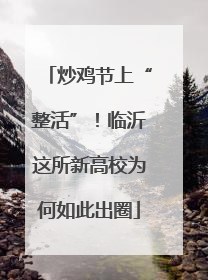 炒鸡节上“整活”！临沂这所新高校为何如此出圈