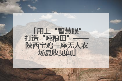 用上“智慧眼” 打造“吨粮田”——陕西宝鸡一座无人农场夏收见闻
