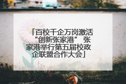百校千企万岗激活“创新张家港” 张家港举行第五届校政企联盟合作大会
