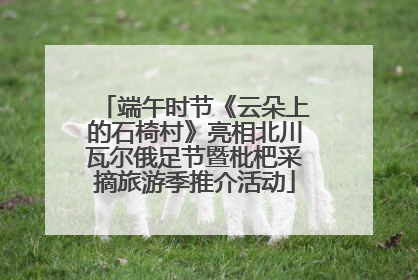 端午时节《云朵上的石椅村》亮相北川瓦尔俄足节暨枇杷采摘旅游季推介活动