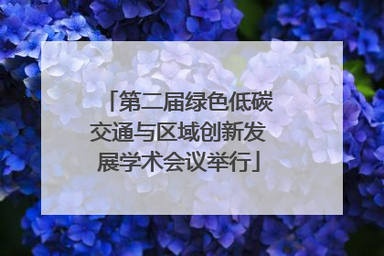 第二届绿色低碳交通与区域创新发展学术会议举行