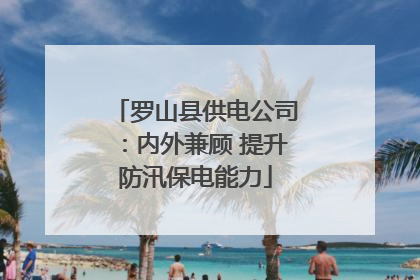 罗山县供电公司：内外兼顾 提升防汛保电能力