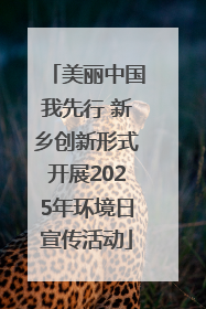 美丽中国我先行 新乡创新形式开展2025年环境日宣传活动