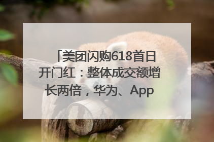 美团闪购618首日开门红：整体成交额增长两倍，华为、Apple、沃尔玛等近800个品牌翻倍增长