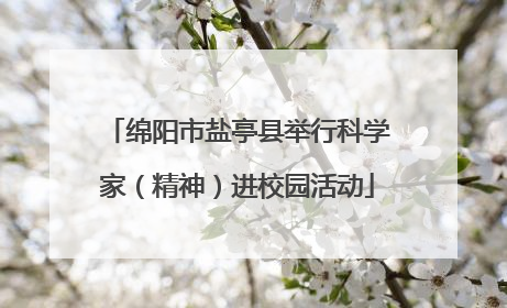 绵阳市盐亭县举行科学家（精神）进校园活动