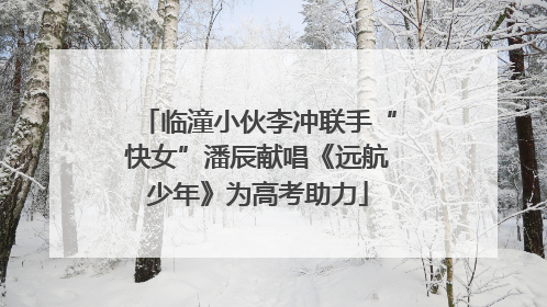 临潼小伙李冲联手“快女”潘辰献唱《远航少年》为高考助力