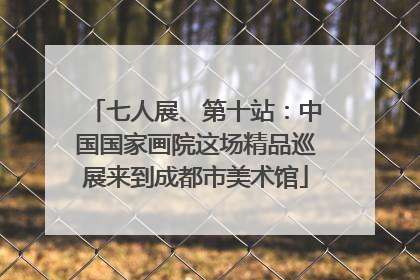 七人展、第十站：中国国家画院这场精品巡展来到成都市美术馆