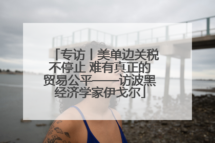 专访丨美单边关税不停止 难有真正的贸易公平——访波黑经济学家伊戈尔
