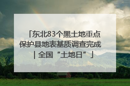 东北83个黑土地重点保护县地表基质调查完成｜全国“土地日”