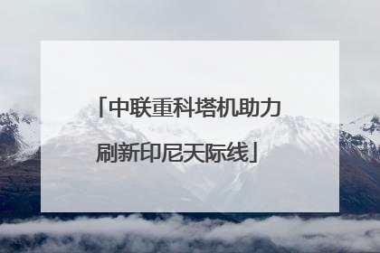中联重科塔机助力刷新印尼天际线