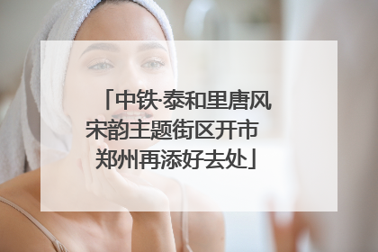 中铁·泰和里唐风宋韵主题街区开市 郑州再添好去处