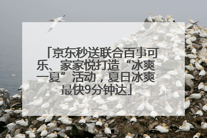 京东秒送联合百事可乐、家家悦打造“冰爽一夏”活动，夏日冰爽最快9分钟达