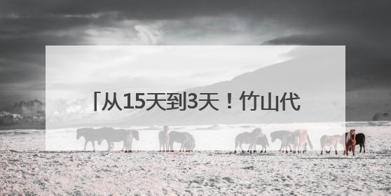 从15天到3天！竹山代表行动跑出惠企加速度