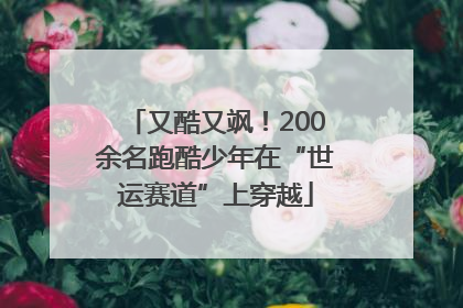 又酷又飒！200余名跑酷少年在“世运赛道”上穿越