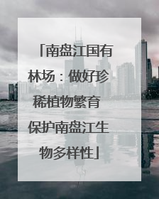 南盘江国有林场：做好珍稀植物繁育 保护南盘江生物多样性
