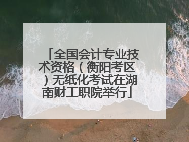 全国会计专业技术资格（衡阳考区）无纸化考试在湖南财工职院举行