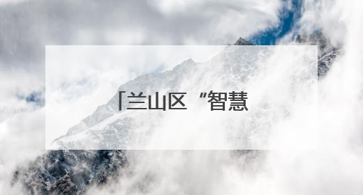兰山区“智慧赋能”绣出城市管理新图景