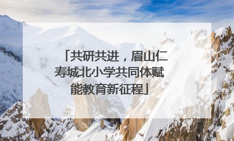 共研共进，眉山仁寿城北小学共同体赋能教育新征程
