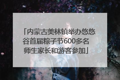 内蒙古美林镇举办悠悠谷首届粽子节600多名师生家长和游客参加