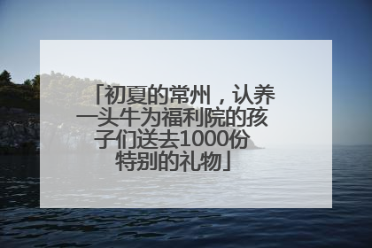 初夏的常州，认养一头牛为福利院的孩子们送去1000份特别的礼物