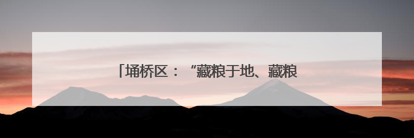 埇桥区：“藏粮于地、藏粮于技” 筑牢粮食丰收根基
