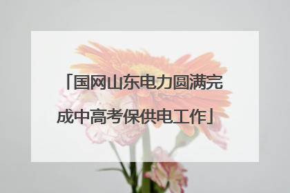 国网山东电力圆满完成中高考保供电工作