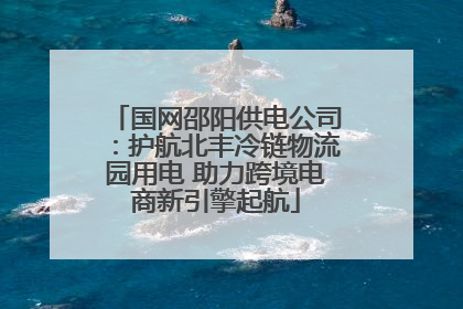 国网邵阳供电公司：护航北丰冷链物流园用电 助力跨境电商新引擎起航