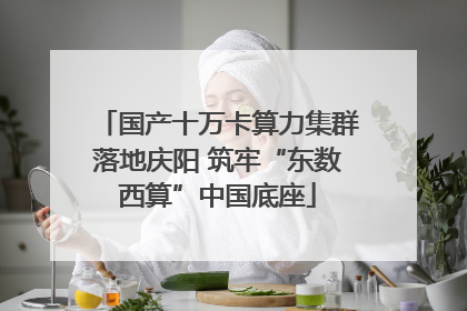 国产十万卡算力集群落地庆阳 筑牢“东数西算”中国底座