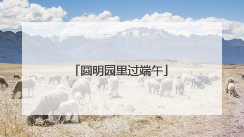 圆明园里过端午