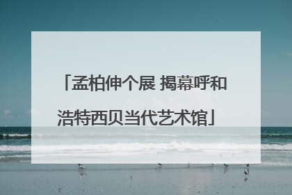 孟柏伸个展 揭幕呼和浩特西贝当代艺术馆
