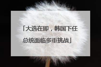 大选在即，韩国下任总统面临多重挑战