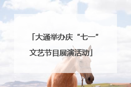大通举办庆“七一”文艺节目展演活动
