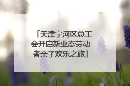 天津宁河区总工会开启新业态劳动者亲子欢乐之旅