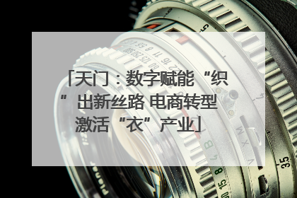 天门：数字赋能“织”出新丝路 电商转型激活“衣”产业